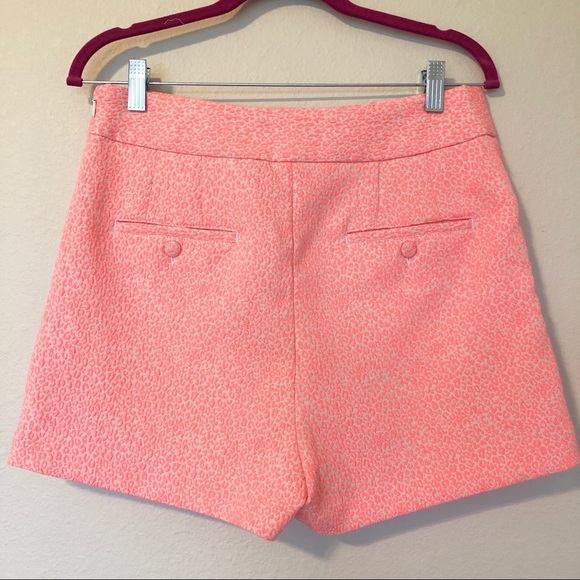 Express Nude and Neon Leopard Print Dress Shorts - Picture 7 of 7